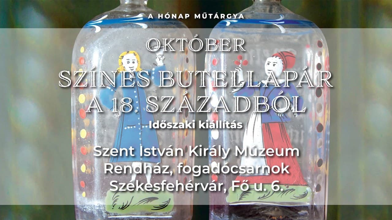 Szerelmesek pálinkásüvegei: 18. századi festett butellapár a Rendházban