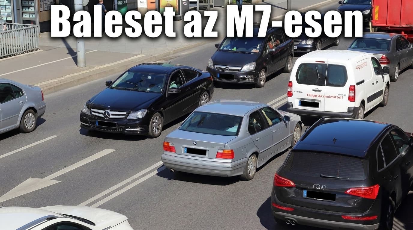 Négy autó ütközött az M7-esen a Balaton felé – itt tudsz kerülni