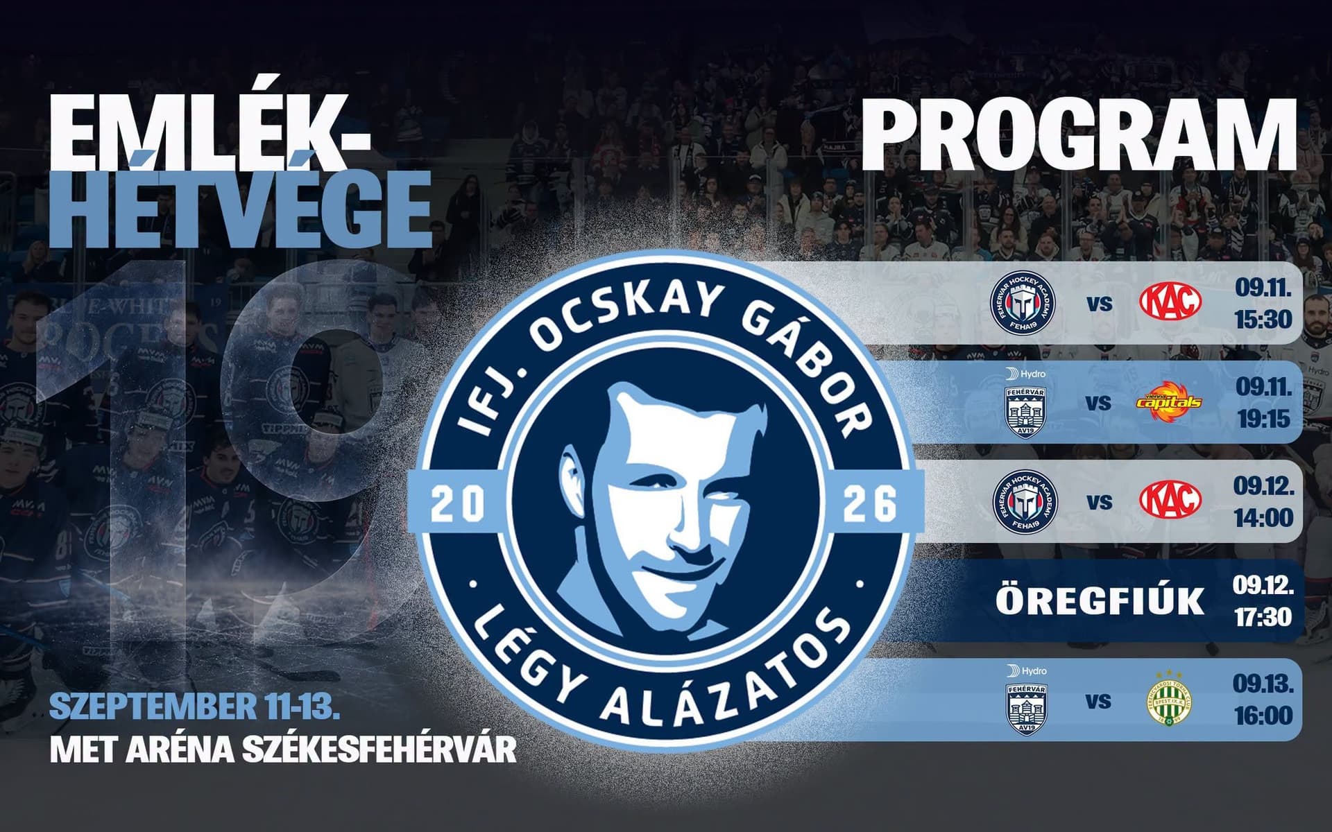 Hagyomány és jövőkép a MET Arénában: megújult formában tér vissza az Ocskay-emléktorna