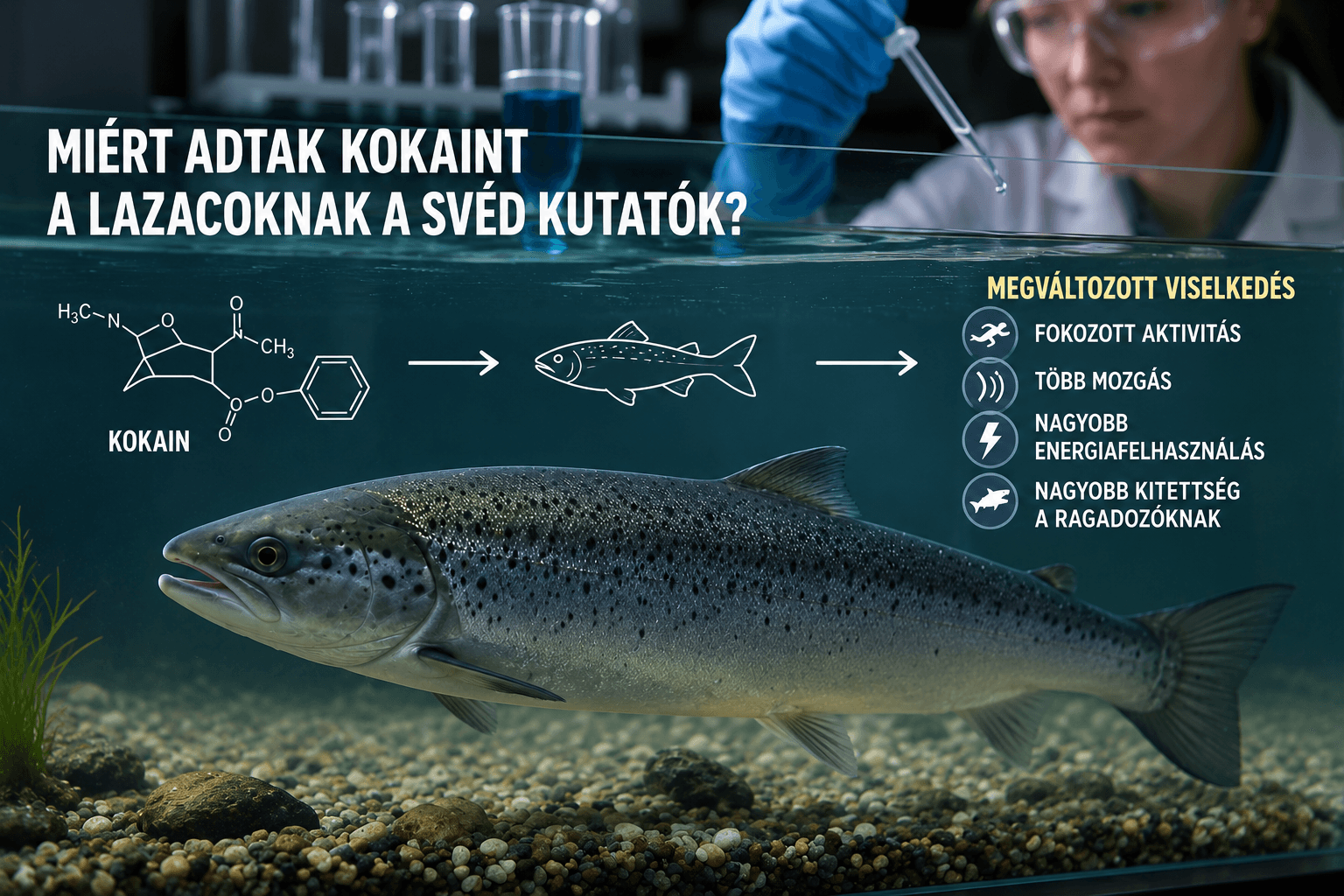 Kábítószer a szennyvízben: a kokain mellékterméke is pusztítja a vízi élővilágot