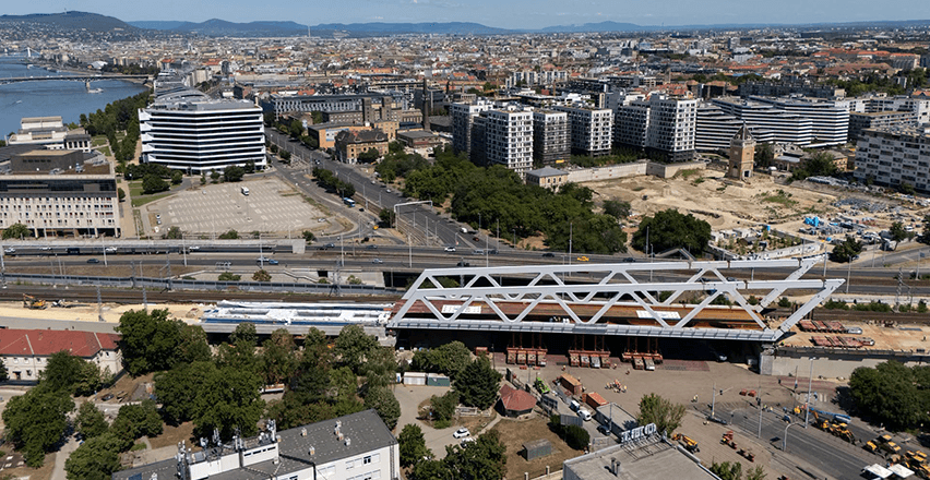 Bekerült a helyére a Déli Körvasút új hídja: ez vár a Budapestre ingázókra