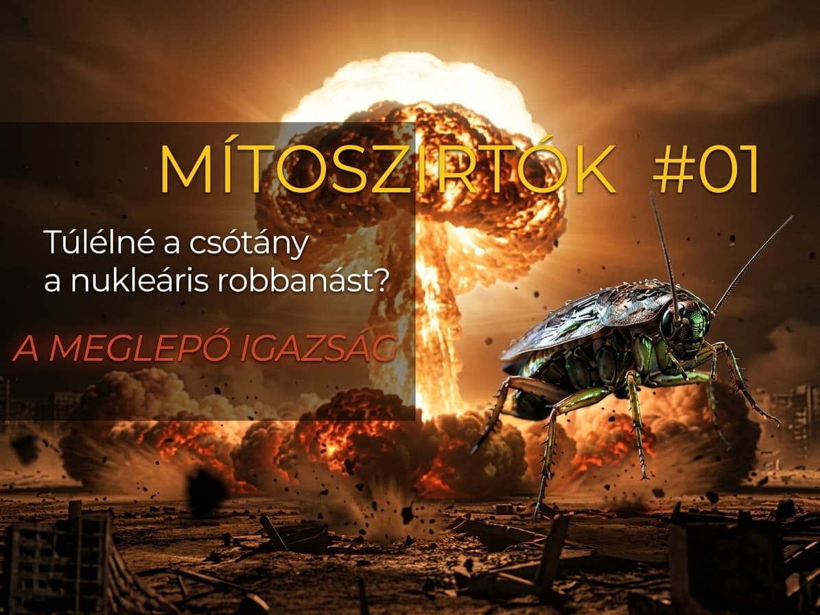 Vajon a csótányok tényleg túlélnék a nukleáris apokalipszist?