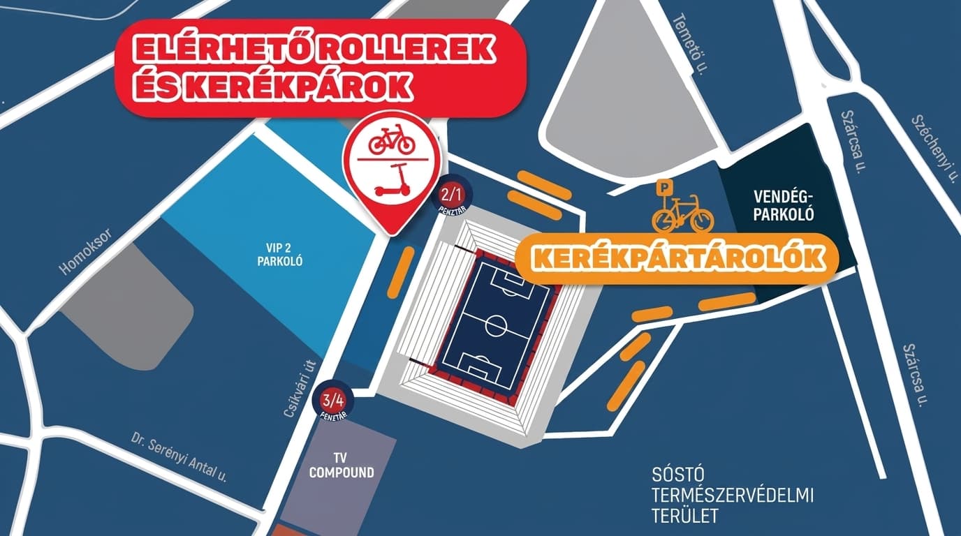 Biciklivel és busszal a Sóstóra: fenntarthatósági kérést fogalmazott meg a Vidi a Mezőkövesd elleni meccsre