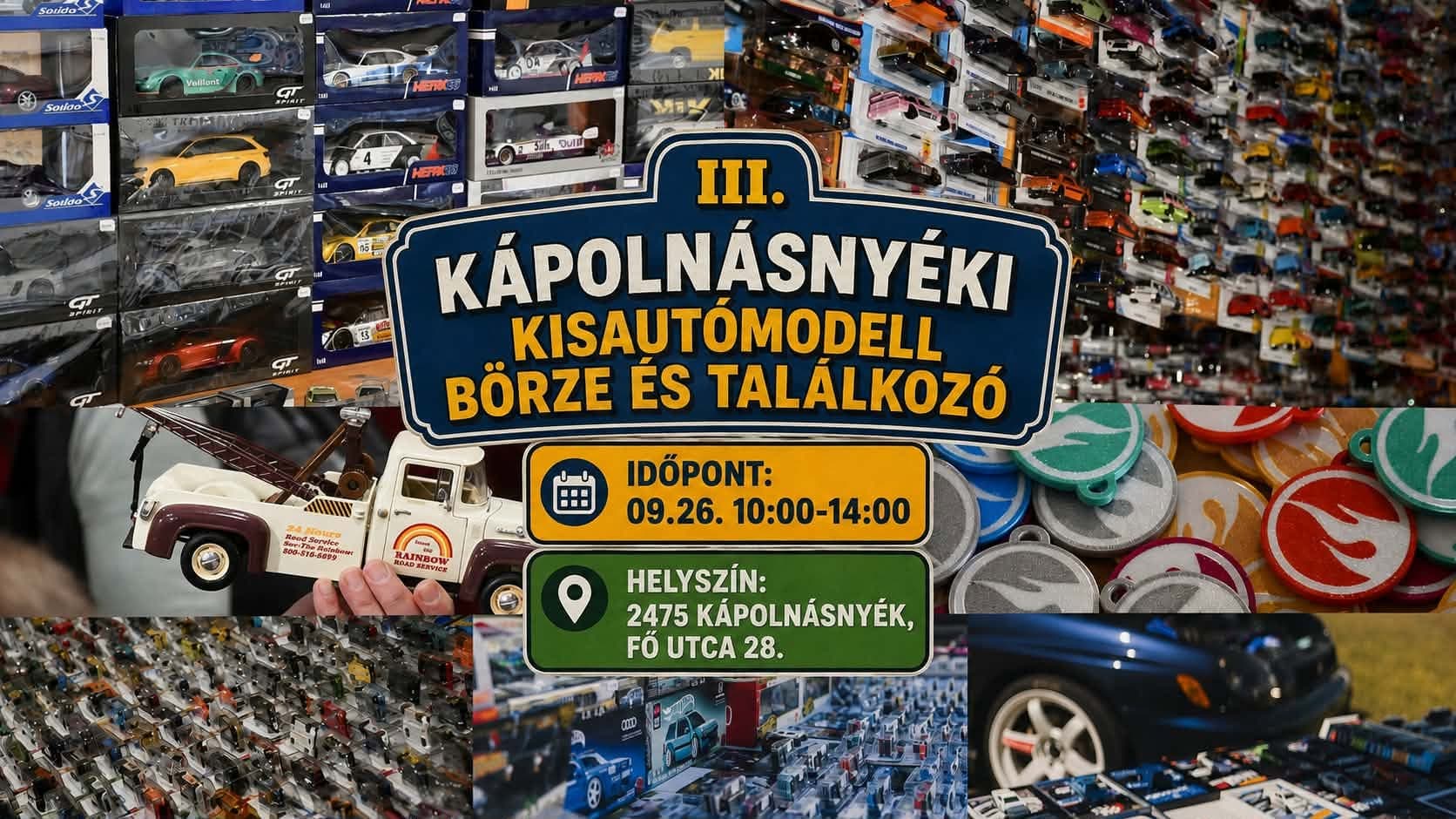Kisautómodellek és egy igazi drift autó: börze és találkozó Kápolnásnyéken