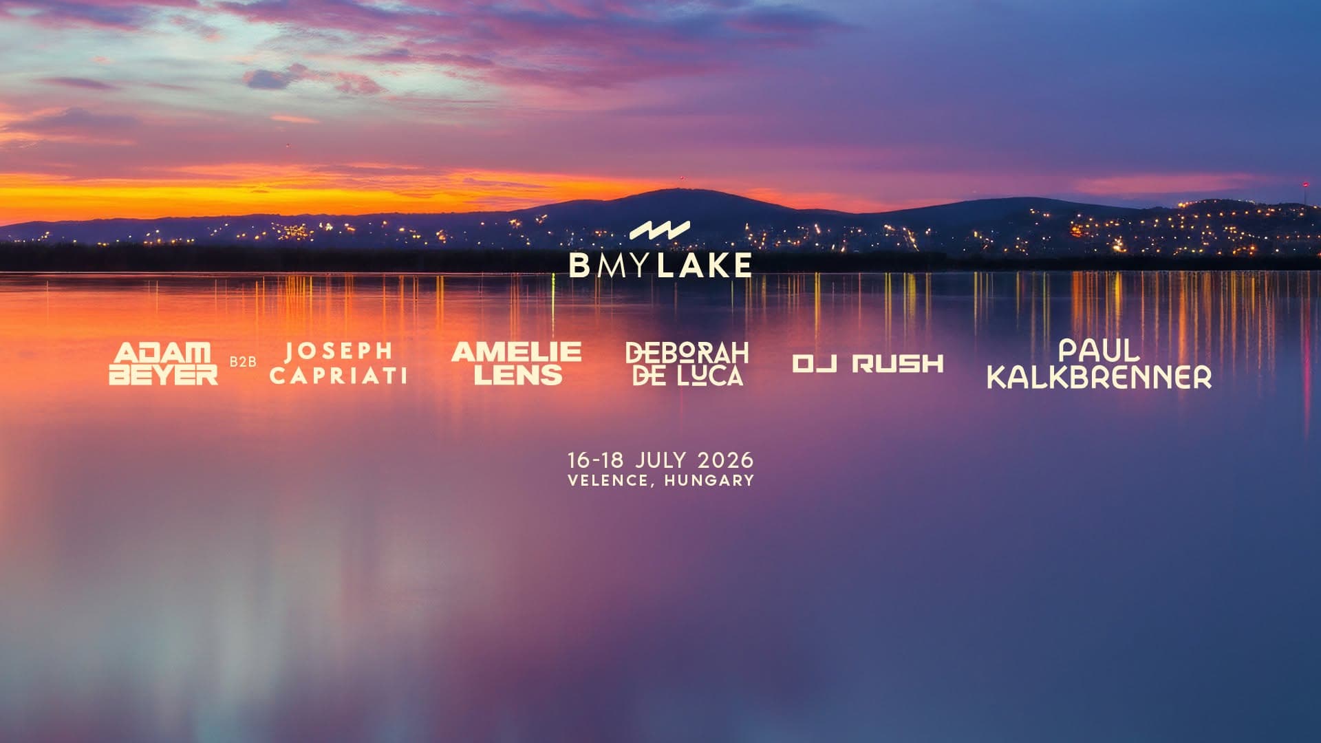 Három nap techno a Velencei-tó partján: ilyen lesz az idei B My Lake