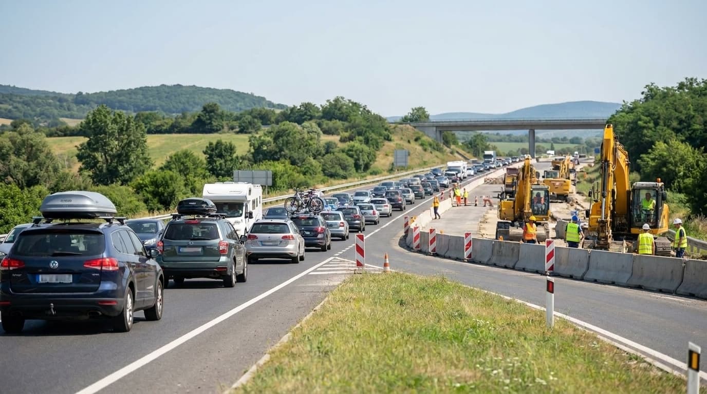 Sávbővítés a horvát A1-esen: sebességkorlátozás vár a tengerpartra utazókra az építkezés alatt