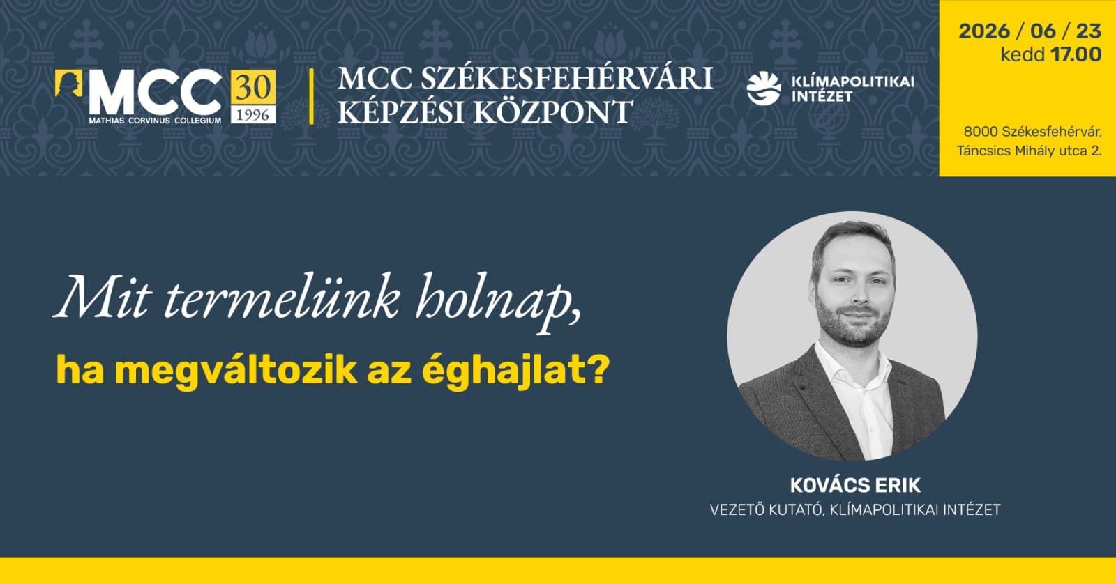 Mi kerül a tányérunkra, ha kiég a konyhakert? – Jövőnéző este az éghajlatváltozásról