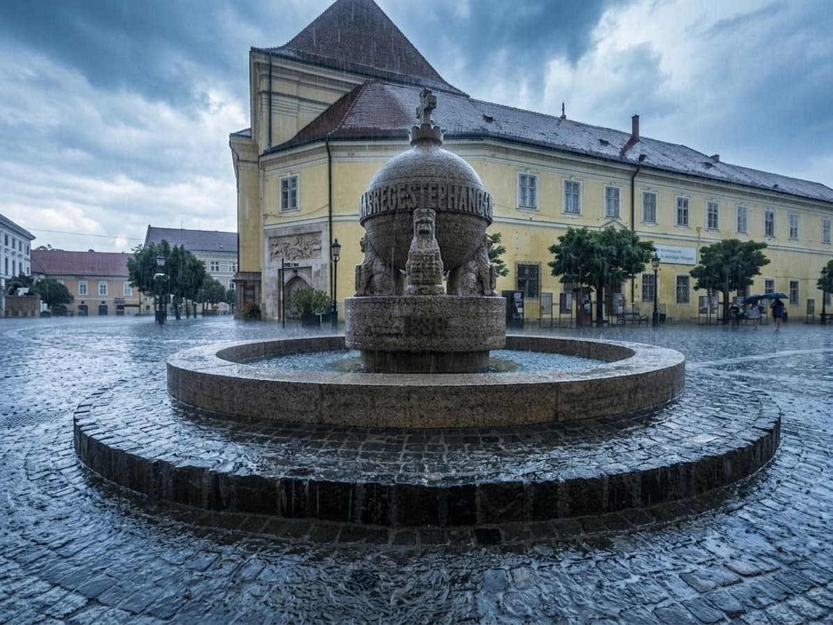 Székesfehérvár mai időjárása: esős délutánra és élénk szélre készülhetünk