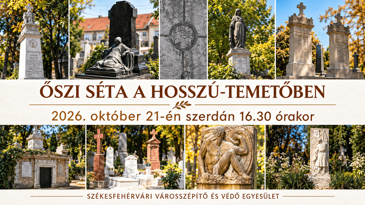 Felújított síremlékek között vezet az őszi séta a Hosszú-temetőben