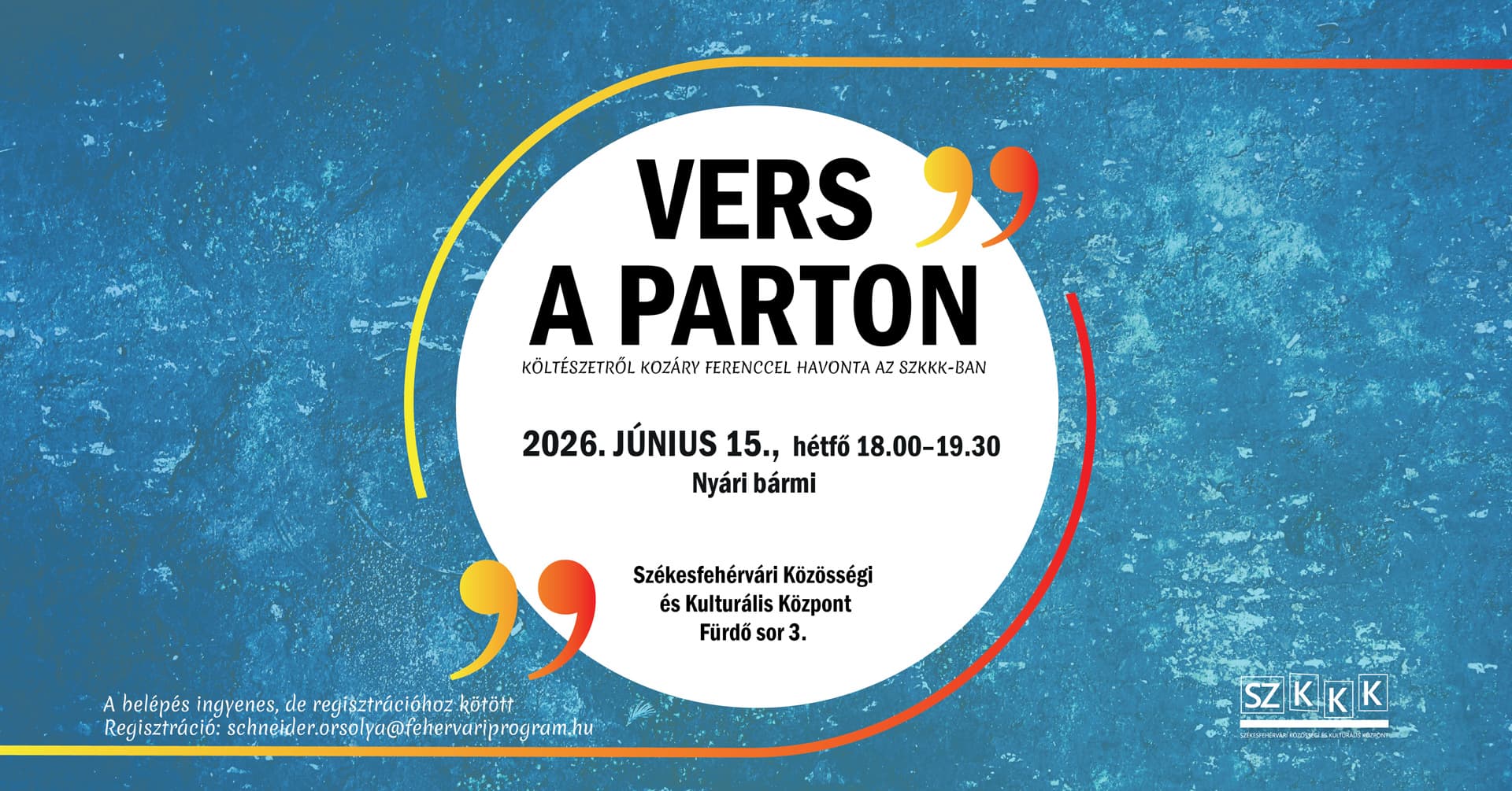 Lassú hétfő este a tóparton: nyári versek és kulisszatitkok Kozáry Ferenccel