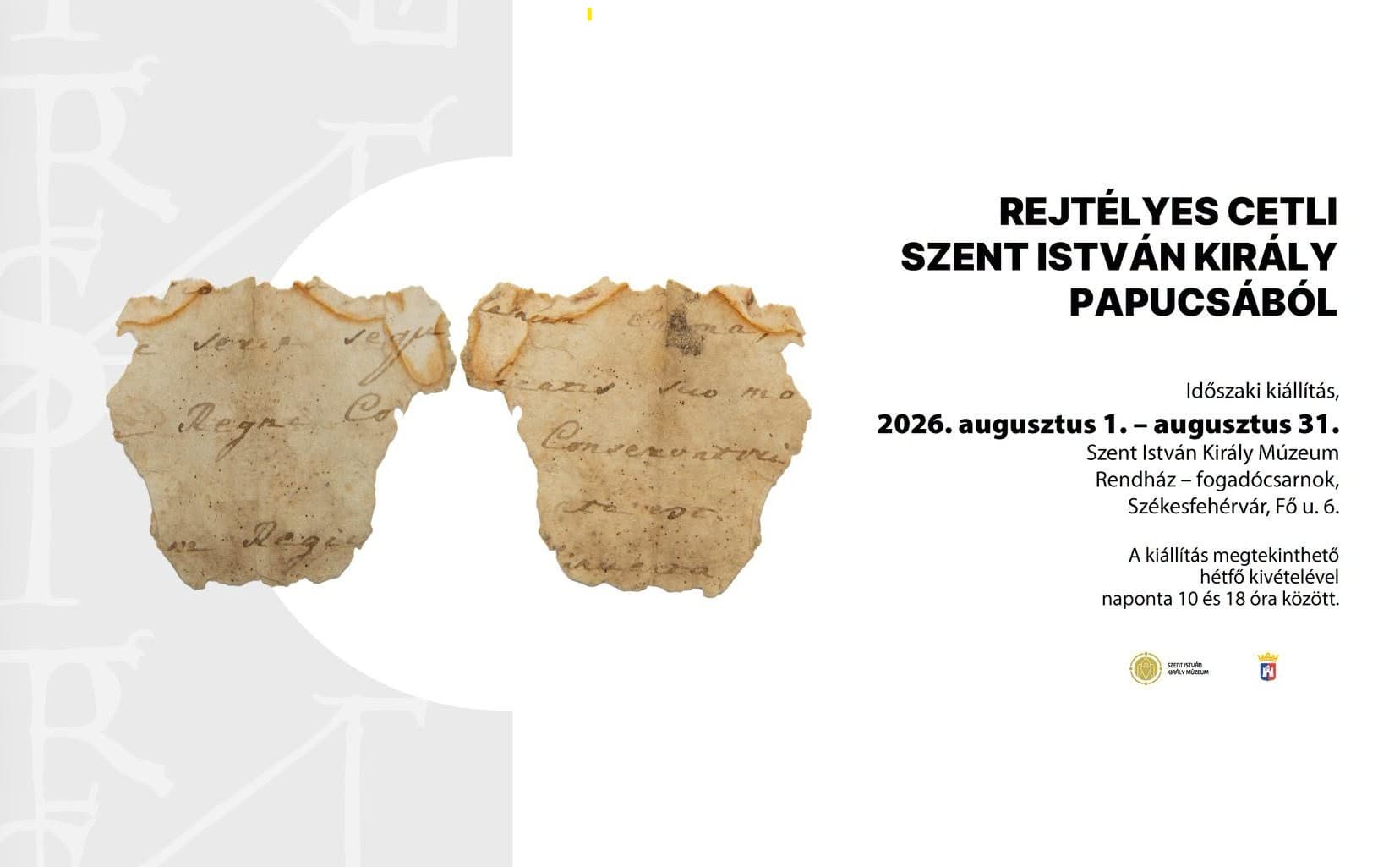 Egy apró cetli, amely Szent István papucsának történetéhez vezet