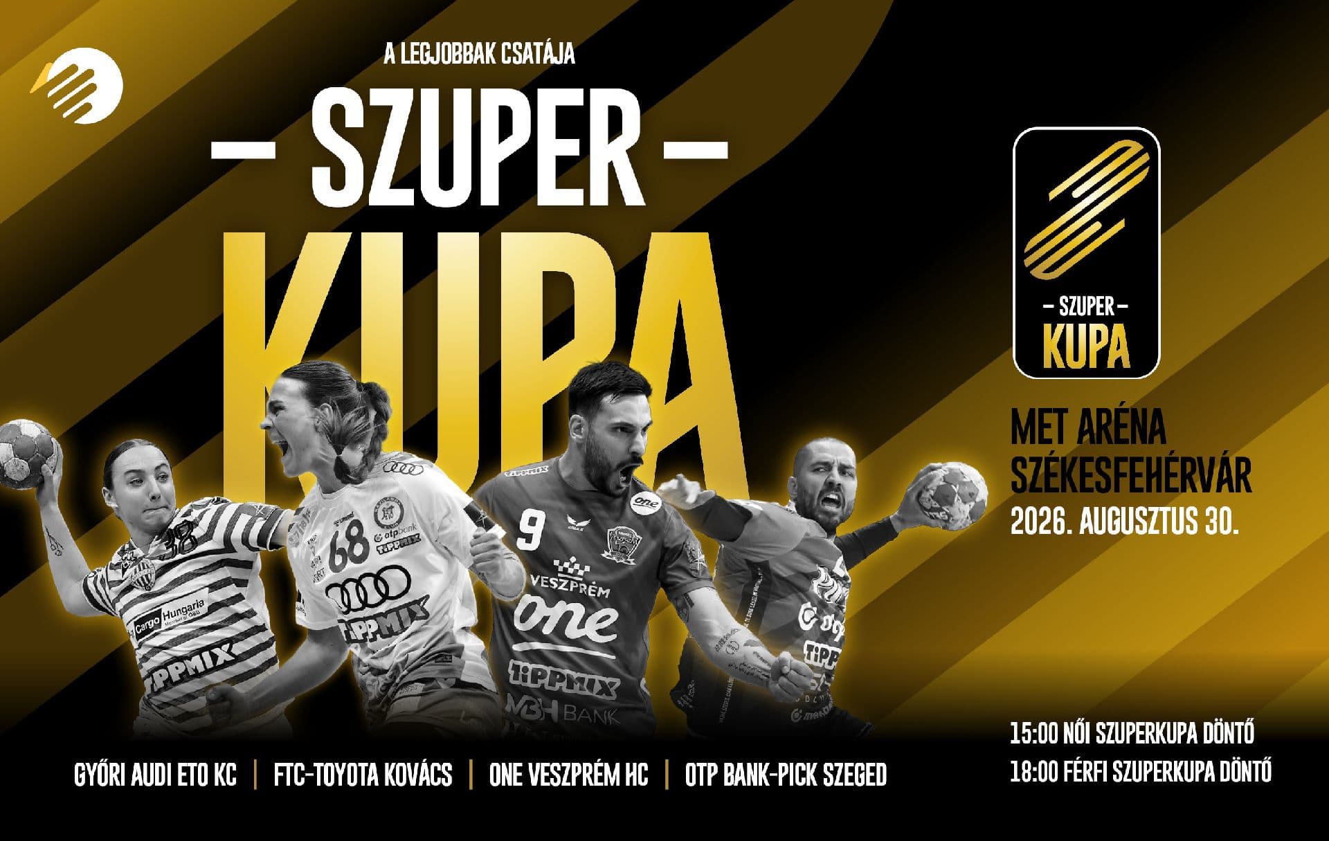 Négy bajnokcsapat, egy nap: Fehérvárra érkezik a kézilabda szuperkupa