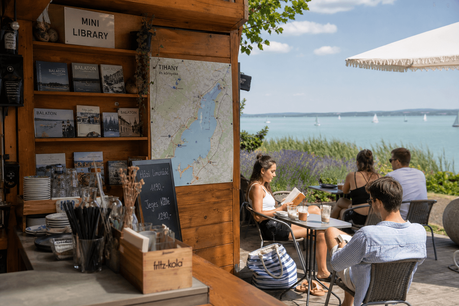 Kávé, Balaton, irodalom: így is olvashatsz nyaralás közben